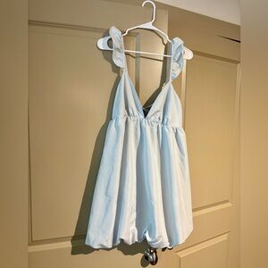 Wild Fable Light Blue Satin Dress